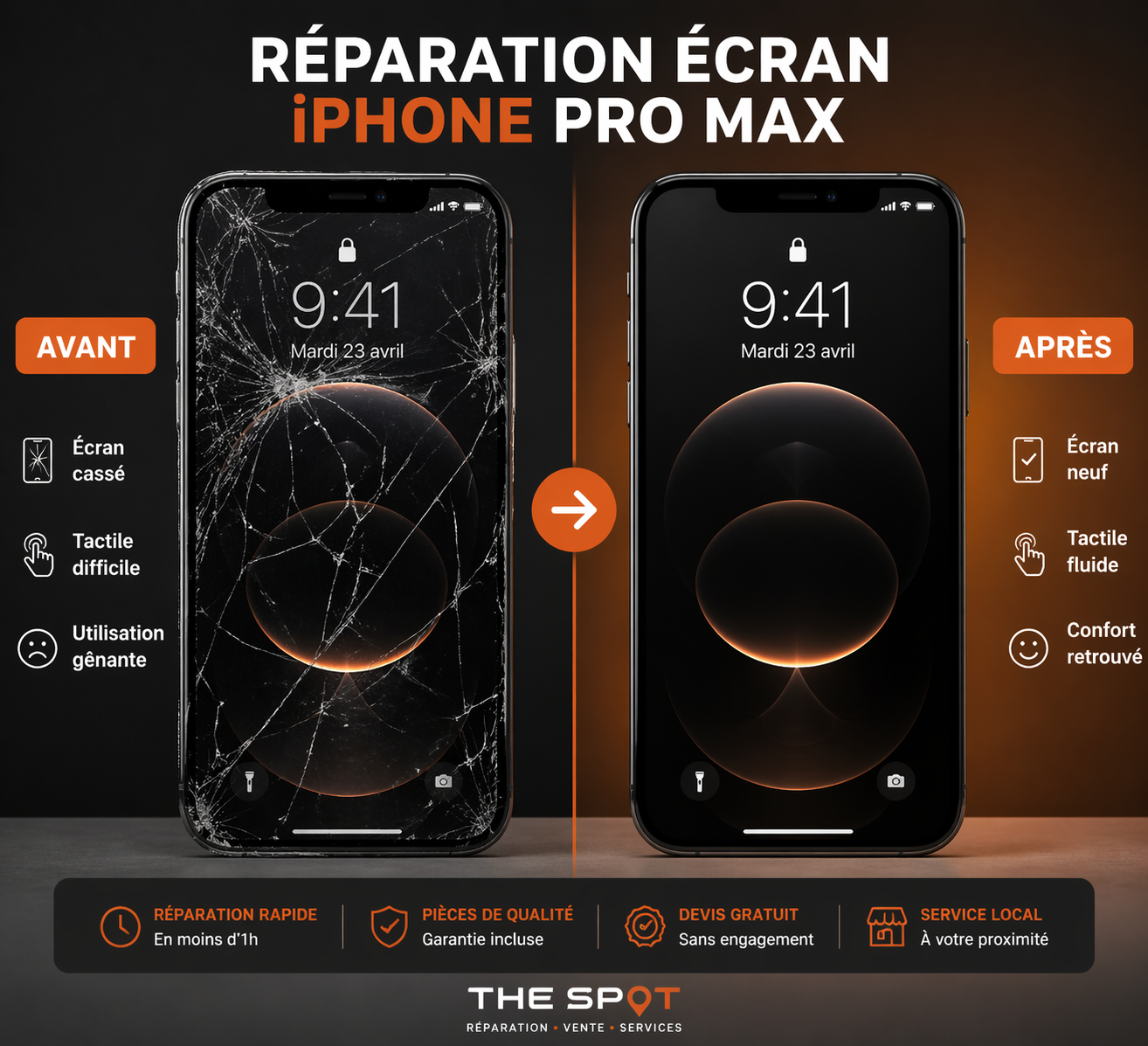 Écran iPhone cassé : que faire rapidement ?