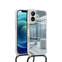 COVERME Coque Miroir iPhone 17 Pro (Cordon Noir)
