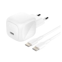 BELKIN Chargeur Secteur 45W + Câble USB-C vers USB-C 1m (PVC) (Blanc)
