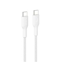 BELKIN Câble Tressé PCR USB-C vers USB-C 240W 2.0 1m (Blanc)