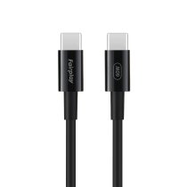 FAIRPLAY Câble 60W USB-C vers USB-C 2m (Noir)