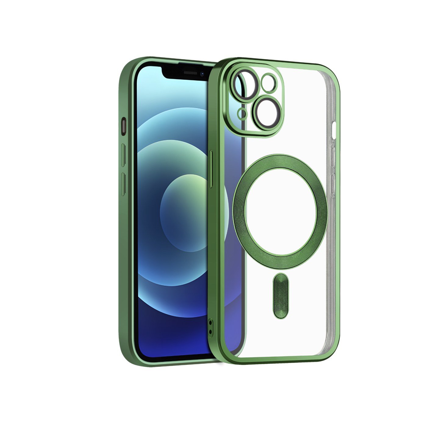 COVERME Coque HALO MagSafe iPhone 12 (Vert Boreal)