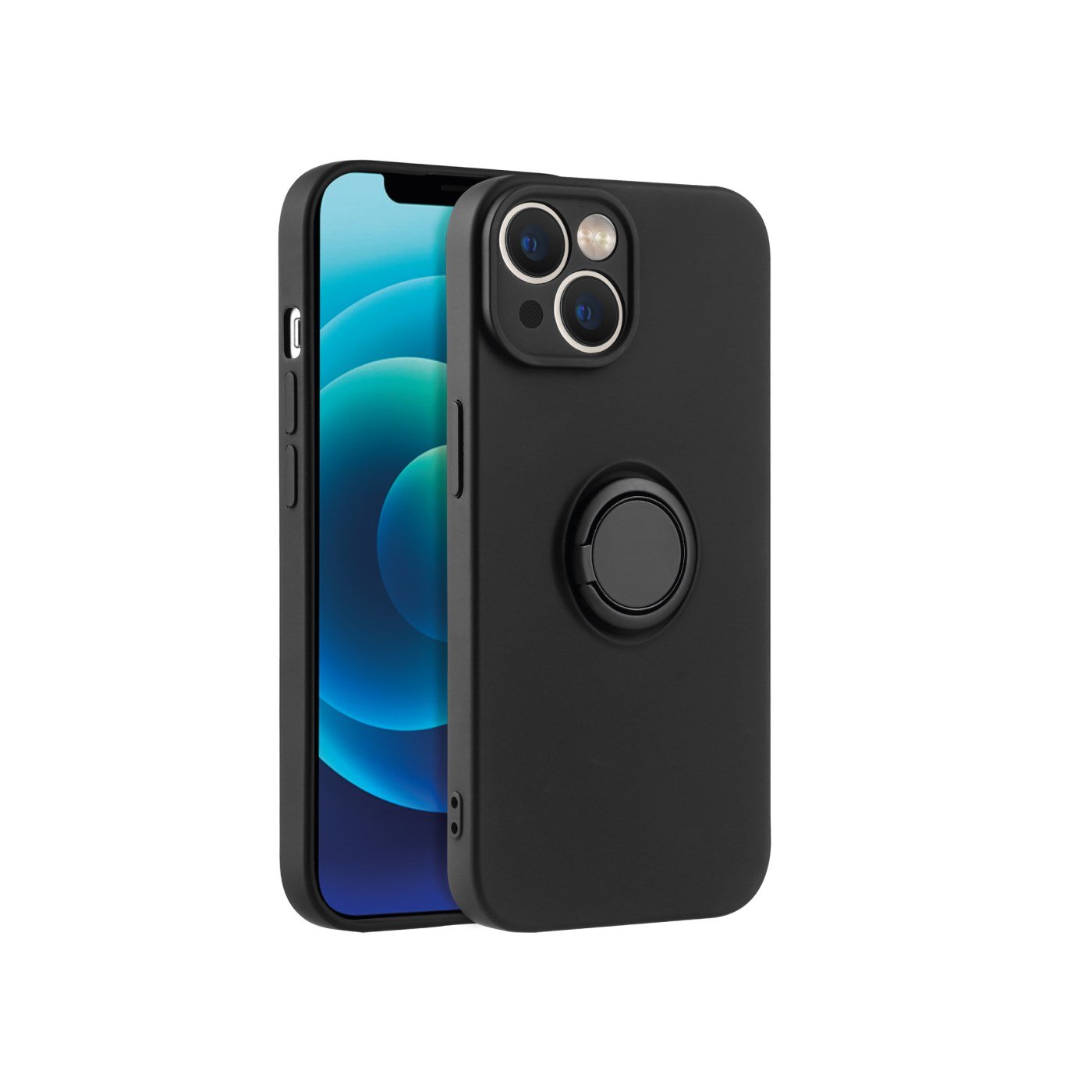 Coque Finger Grip iPhone 16 (Noir)