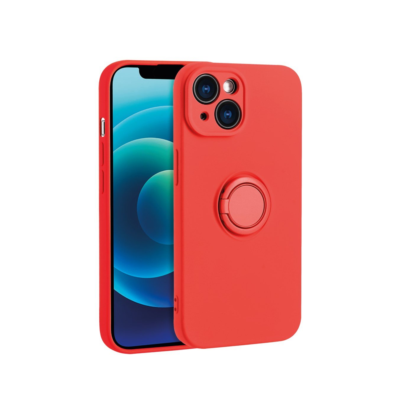 Coque Finger Grip iPhone 16 (Rouge)