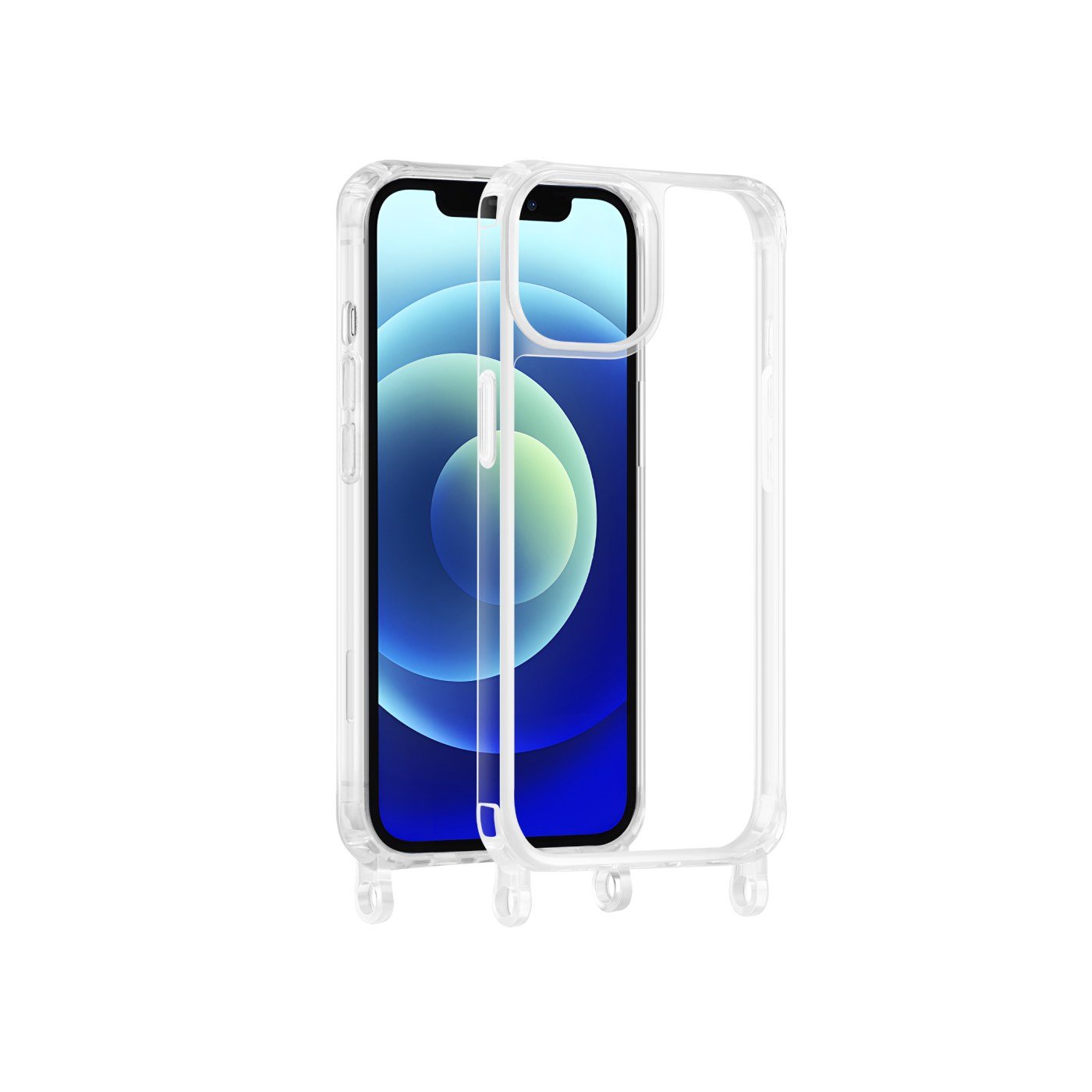 COVERME Coque Anneaux iPhone 12/12 Pro (Transparente)